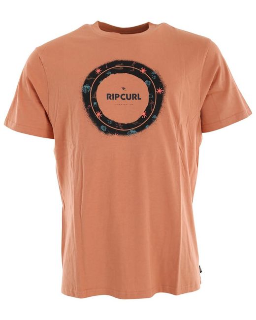 Rip Curl Fill Me Up -T-Shirt in Orange für Herren