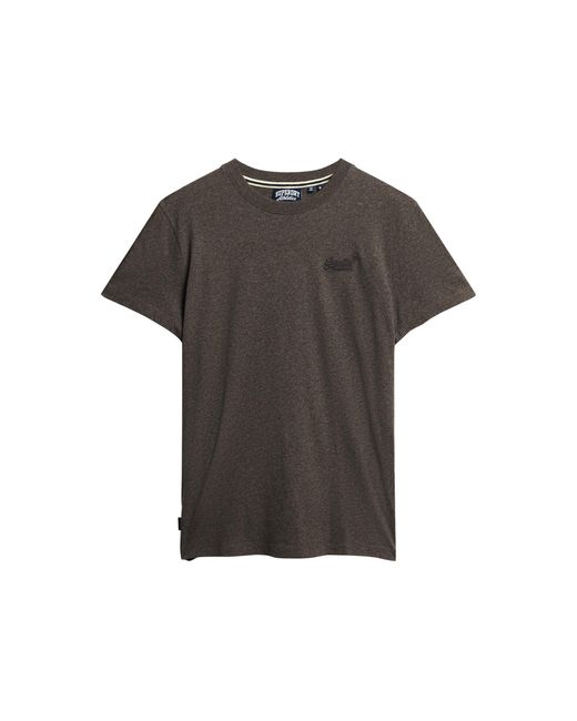 Superdry Essential Logo Emb Tee T-Shirt in Gray für Herren