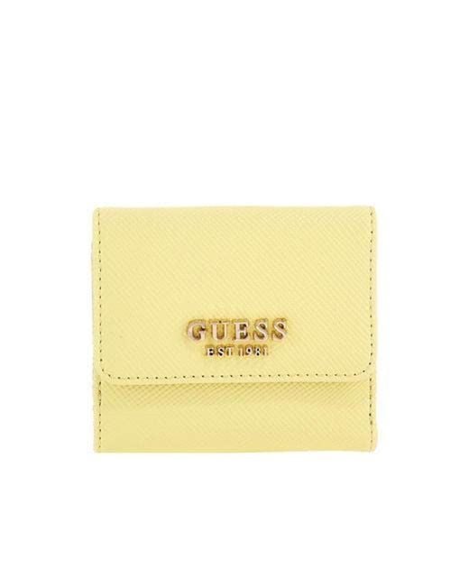 Laurel Slg Card & Coin Purse di Guess in Yellow
