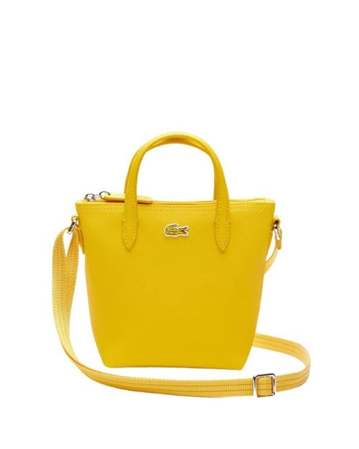 Mini Sac Cabas Concept Pistil Lacoste en coloris Jaune | Lyst