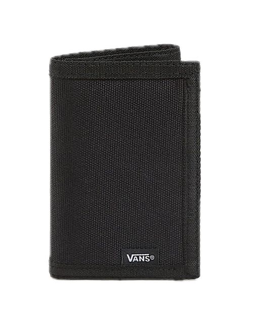 Portafoglio a strappo tri-fold uomo con porta monete e porta tessere 2025 di Vans in Black