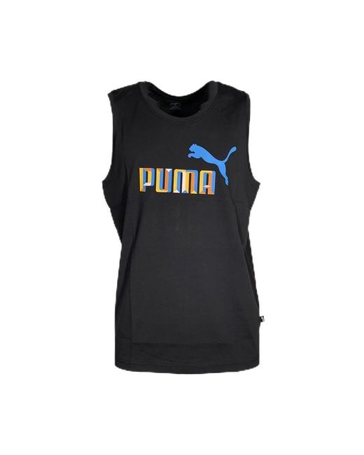 PUMA Sleeveless T-shirt Tank Tops Black S for men