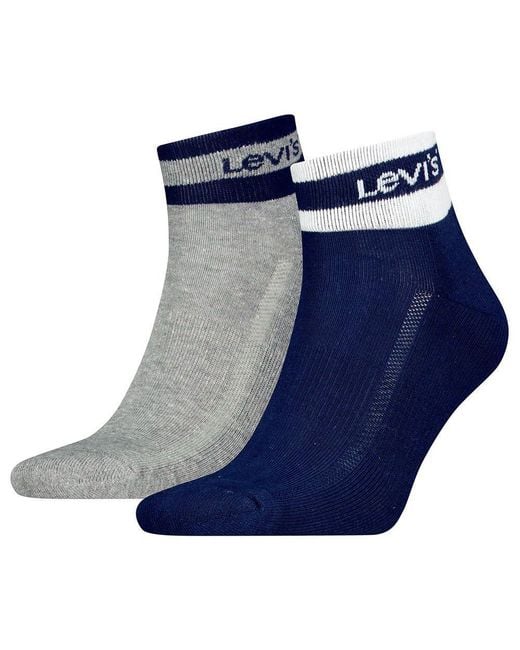 Levi's Blue Quarter Socks