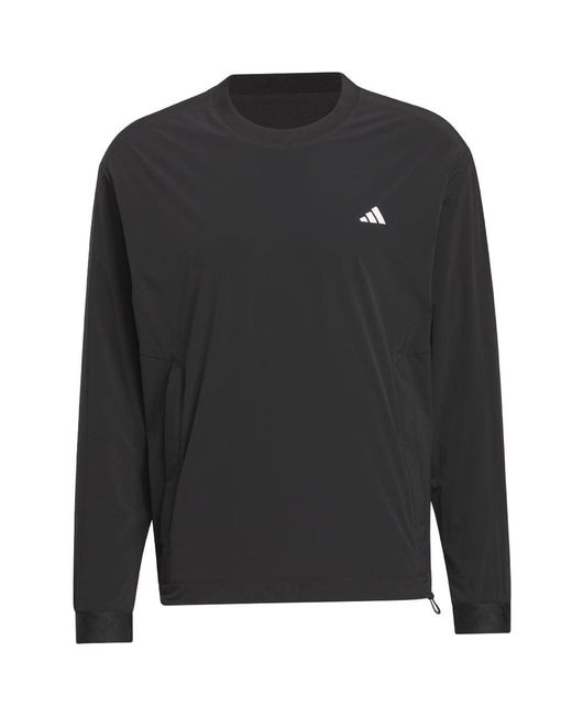 Adidas Black Ultimate365 Tour Wind.rdy Sweatshirt for men