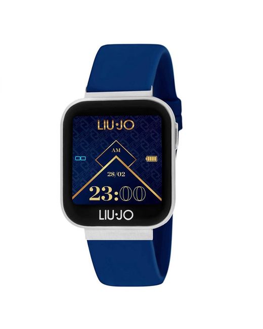 Orologio Smartwatch Classic Silver Cinturino Blu Liu Jo di Liu Jo in Blue