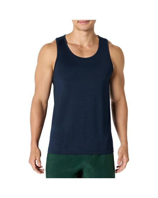 Amazon Essentials Tanktop-T-Shirt Tech-Stretch in Blue für Herren