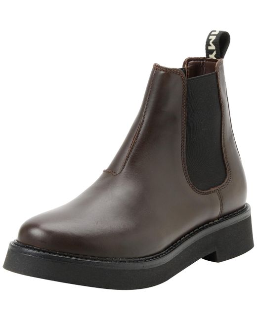 Tommy Hilfiger Brown Chelsea Boot Flat Ankle-high