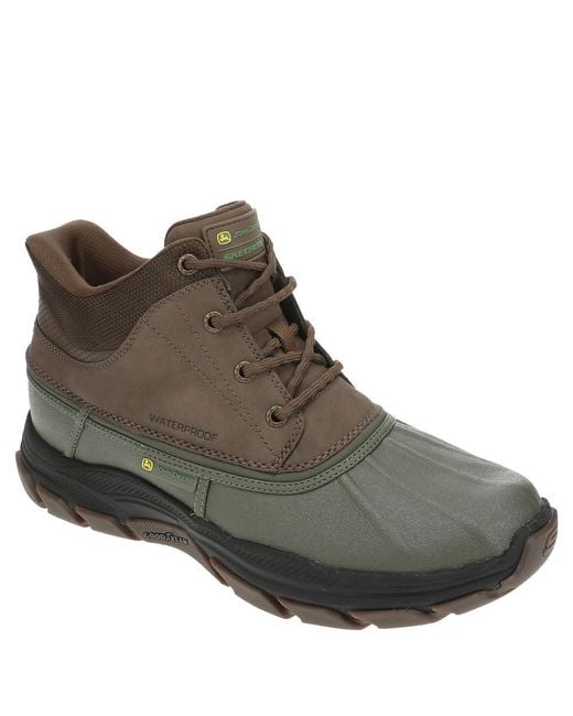 Skechers Mens Waterproof Walking Boots Skechers John Deere