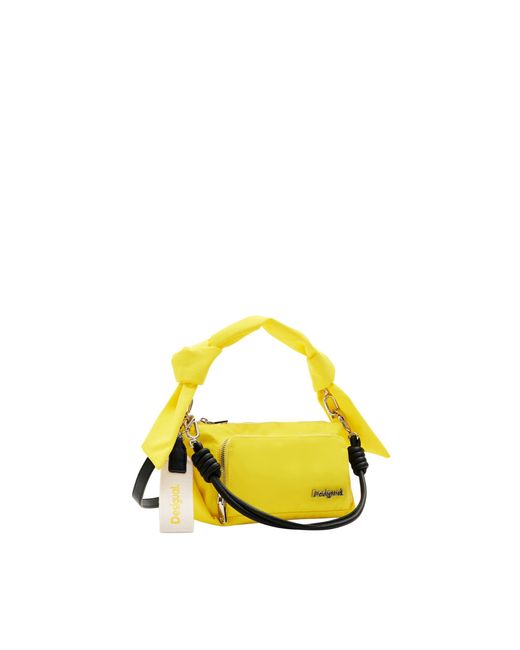 Desigual Yellow Priori Urus Accessories Nylon Across Body Bag