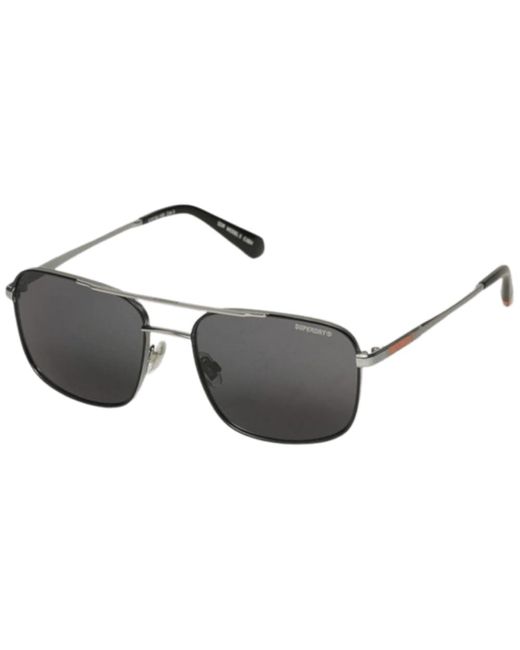 Superdry Metallic Square Metal Avaiator Sunglasses for men