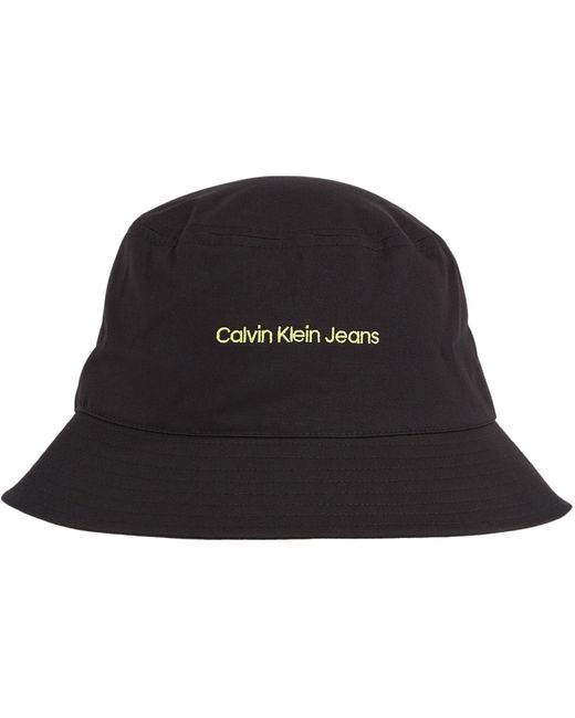 Calvin Klein Black Institutional Bucket Hat K50k511795 for men