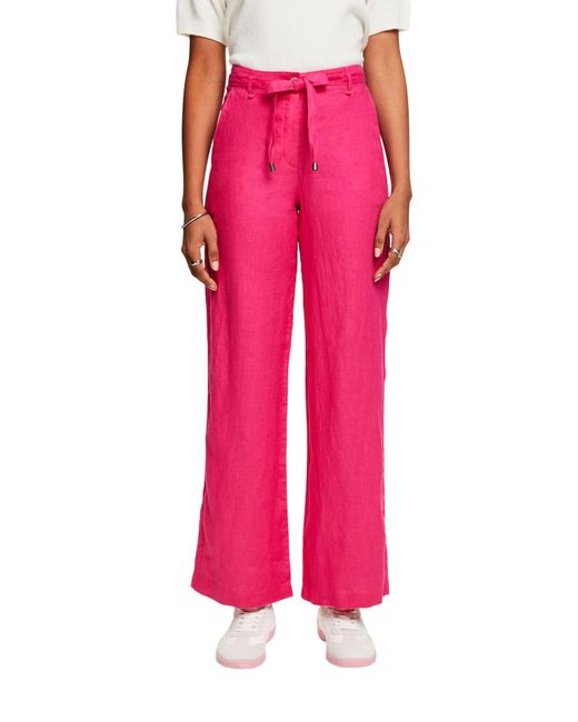 034ee1b340 Pantalones Esprit de color Pink