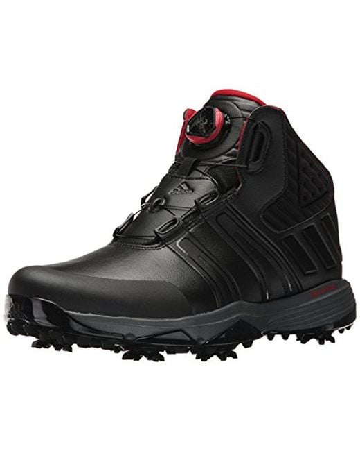 Adidas Black Climaproof Boa Golf Shoes for men