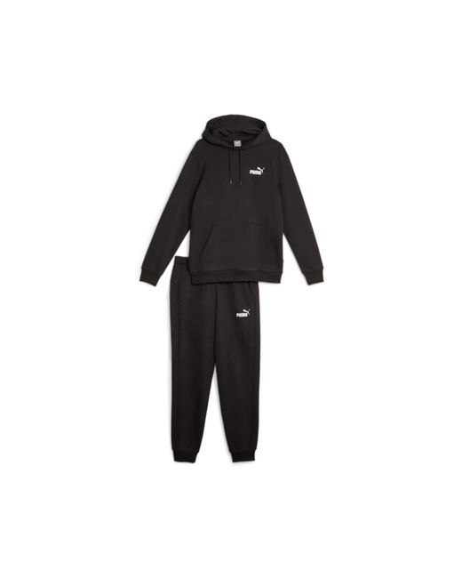 PUMA Overall bestehend aus Sweatjacke und Hose -Sweatshirt mit Kapuze -Sweatshirt mit Saum und gerippten Bündchen -Hose mit in Black für Herren