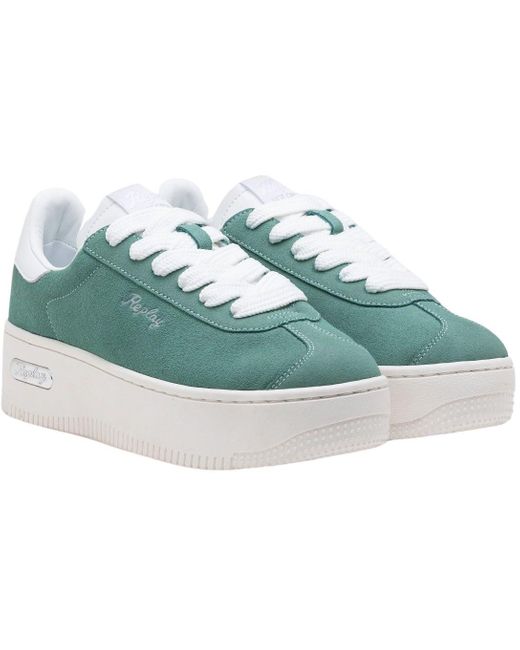 Replay Green Cupsole Sneaker Chunky