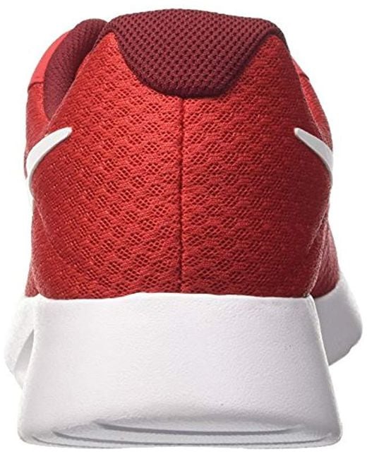 Red nike tanjun sandals deals