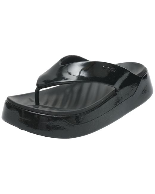 Getaway Platform Patent Flip di CROCSTM in Black