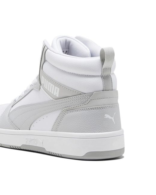 PUMA White Rebound Sneakers