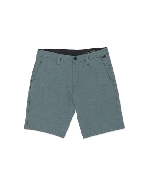 Volcom Gray Regular Frickin Cross Shred Static 20" Hybrid Shorts for men