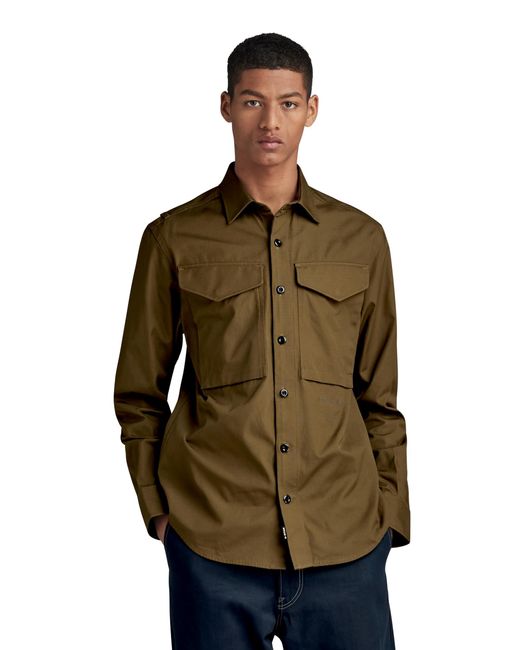 G-Star RAW Green Cargo Regular Shirt for men