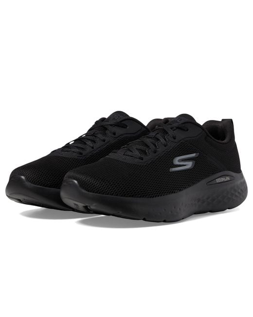 Skechers black running shoes on sale