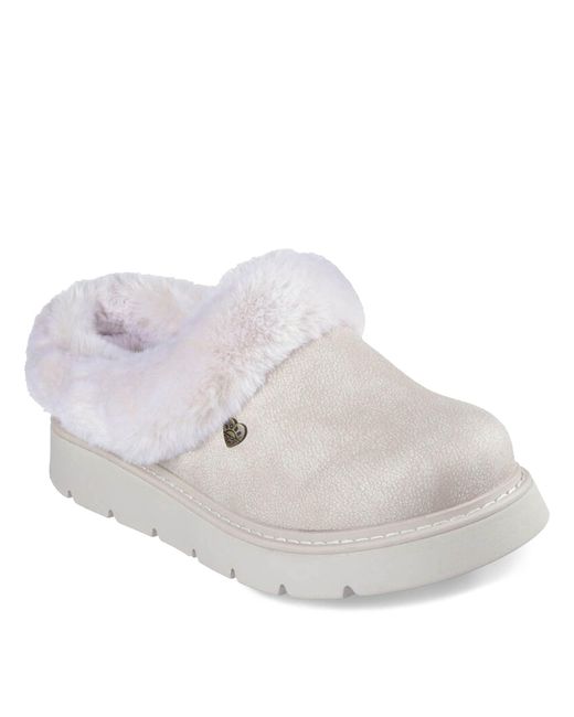 Skechers White Keepsakes Lite Cozy Blend Slipper