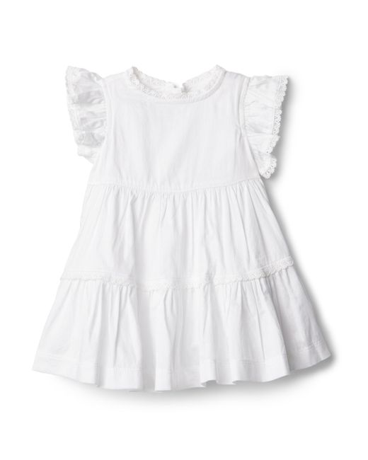 X Sofia Grainge Vestido de algodón con encaje y volantes Niña Amazon Essentials de hombre de color White