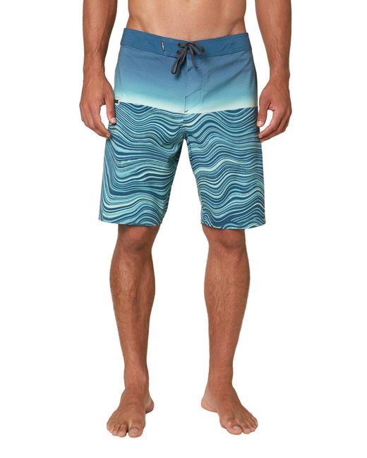 Water Resistant Hyperfreak Stretch Swim Boardshorts di O'neill Sportswear in Blue da Uomo