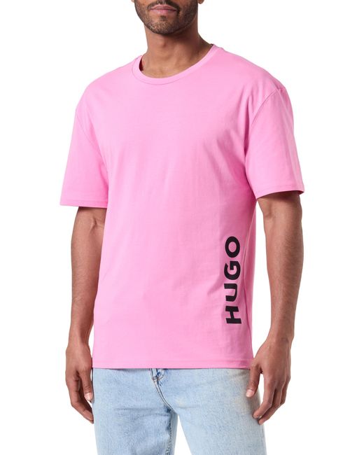 HUGO T-Shirt RN Relaxed in Pink für Herren