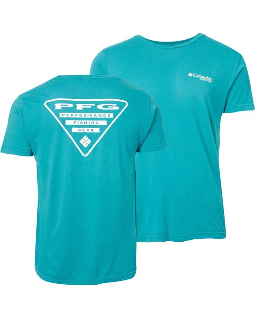 Columbia Blue S Pfg Triangle T-shirt for men