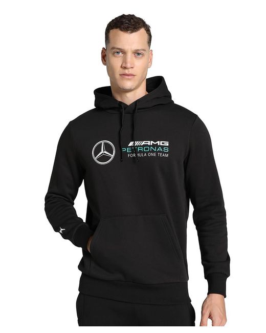 PUMA Mercedes-amg Petronas Motorsport Hoodie Voor L Black voor heren
