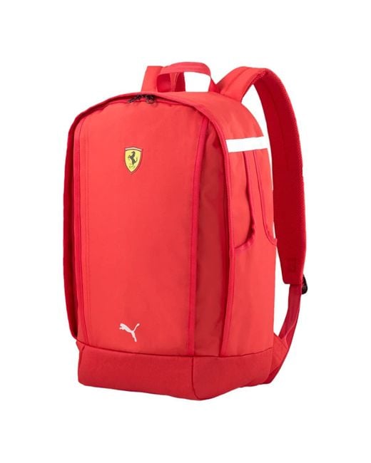 PUMA Scuderia Ferrari Sptwr Race Laptop Backpack in het Red