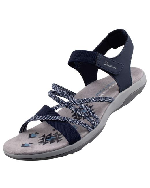 Skechers Blue Reggae Grazer Nvy Navy S Walking Sandals 163193