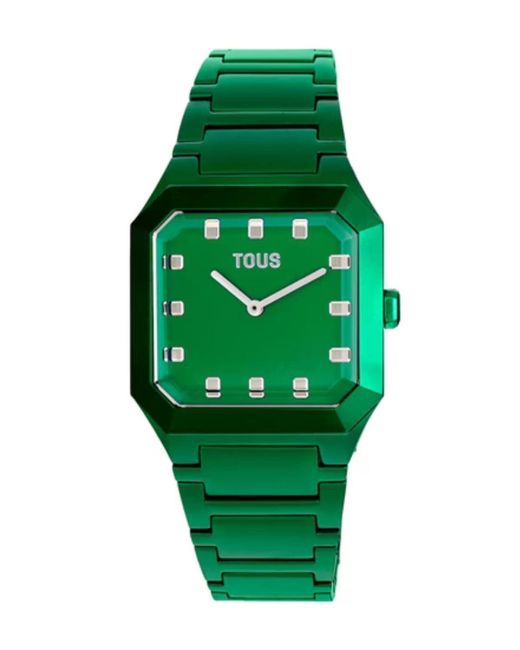 Tous Green Watches Karat Uhr analog Japanisches Quarzwerk mit Edelstahl Armband 300358040