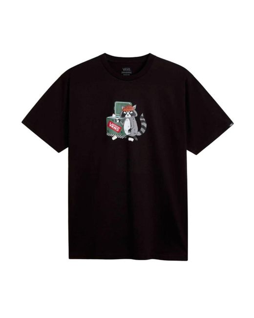 Vans Black Cooler Coon Ss Crew Tee-b T-shirt for men