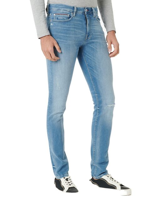 XTR Slim Layton Pstr 6 Jeans Tommy Hilfiger de hombre de color Blue