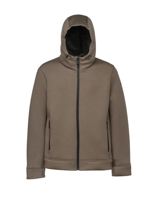 Felpa M con Cappuccio e Zip di Geox in Brown da Uomo