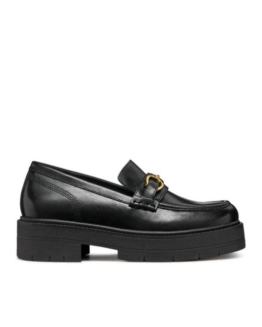Geox Black Slipper & Mokassin SPHERICA