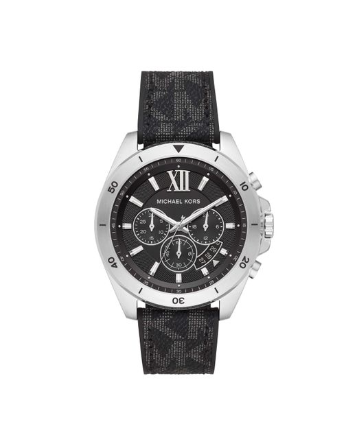 Michael Kors Mk8850 - Brecken Chronograph Pvc Watch in Black Men - Save - Lyst