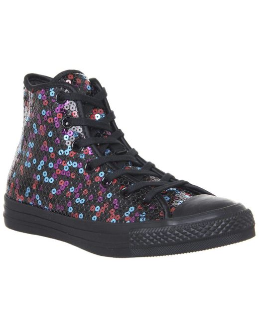 Converse shop red sequin