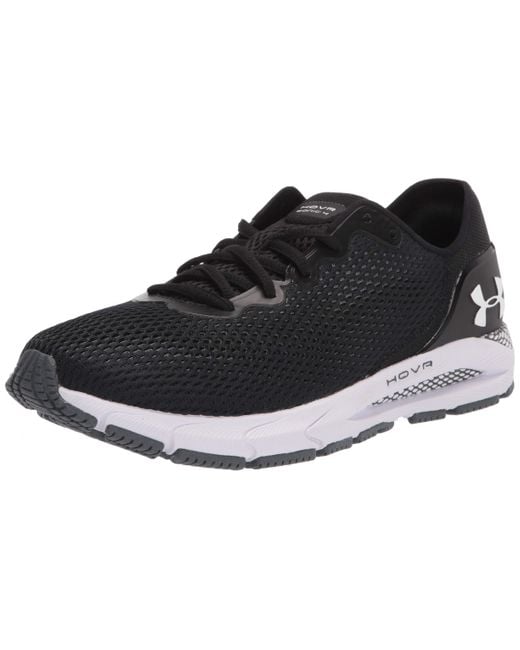 Under Armour Rubber Hovr Sonic 4 Road Running Shoe in het Zwart voor