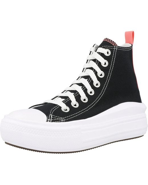 CHUCK TAYLOR ALL STAR MOVE CANVAS PLATFORM BASKETS À PLATEFORME Converse en coloris White