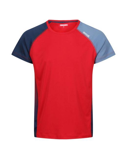 Regatta Red S Corballis Quick Dry Tech Short Sleeve T Shirt for men