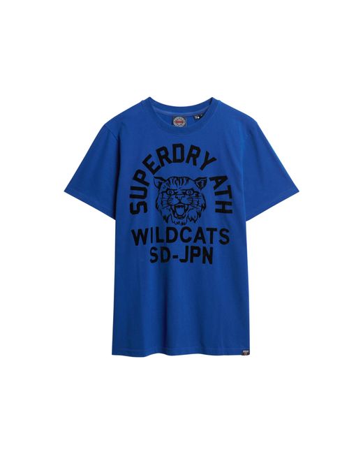 Superdry Track & Field Athletic T-Shirt mit Grafik Königsblau L in Blue für Herren