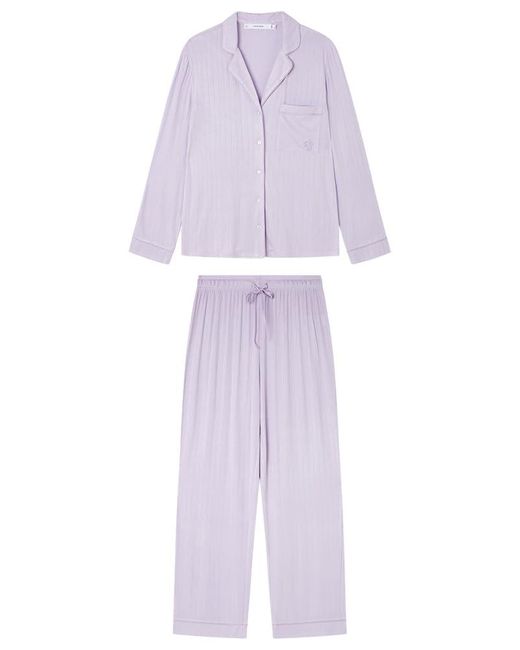 Pijama Masculino de ga Larga Colección Women'secret de color Purple