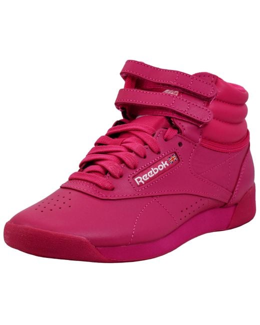 Reebok Purple Freestyle Hi High Top Sneaker