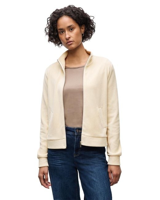 Street One Natural 3227982 Cordjacke mit Zipper