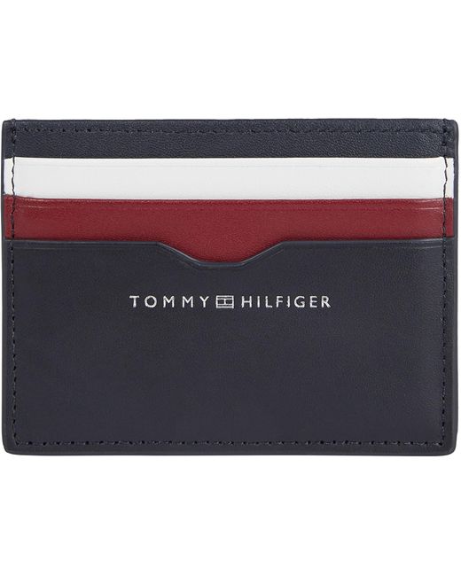 Tommy Hilfiger Black Smooth Cc Holder Wallet Small for men