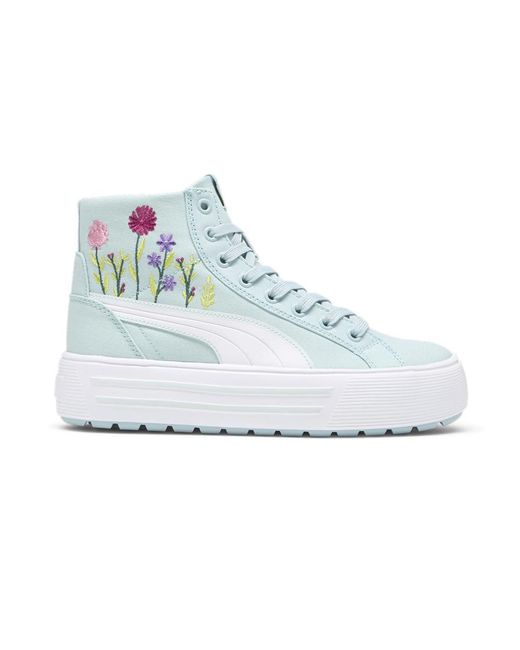 S Kaia 2.0 Floral Platform High Sneakers Chaussures Casual - Bleu, bleu, 37.5 EU PUMA en coloris Blue