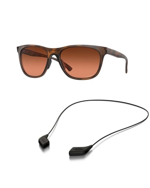 Oakley Oo9473 Sunglasses Bundle: Oo 9473 947303 Leadline Matte Brown Tortoise And Medium Black Leash Accessory Kit for men